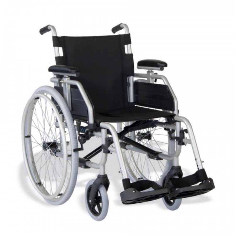 SILLA DE RUEDAS PLEGABLE ANCHO 42 cm