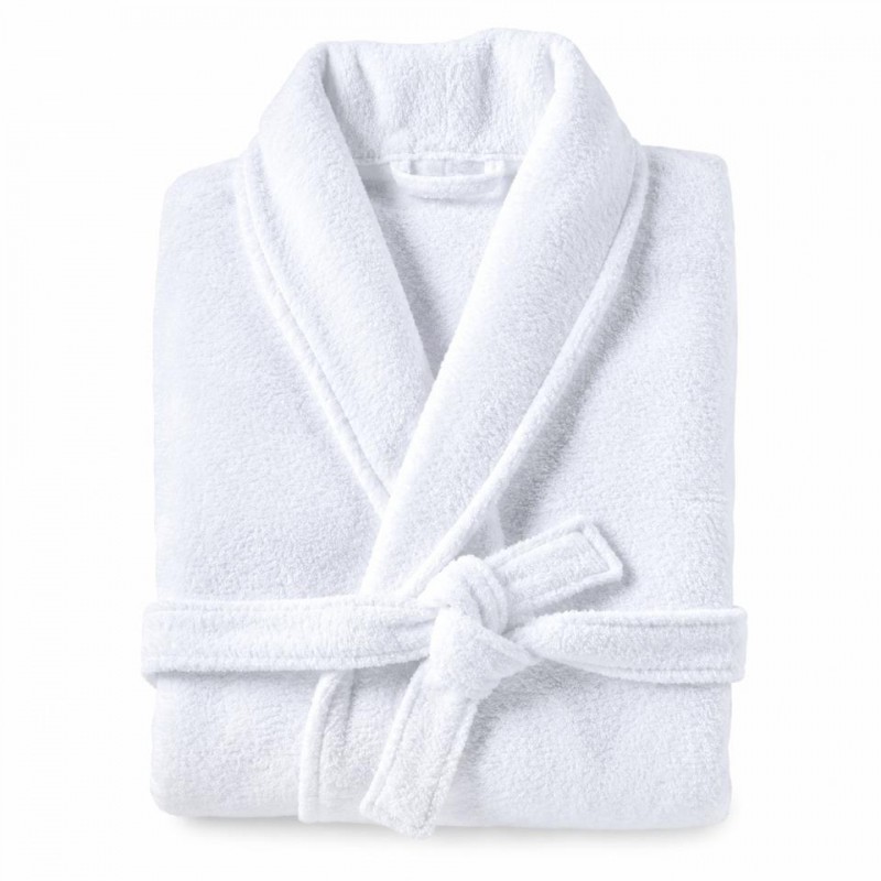ALBORNOZ BLANCO UNISEX 100% ALGODÓN 350g M a XXL